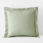 Classic Smooth Sateen Solid Sham - Light Sage, Euro