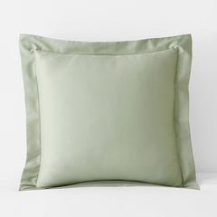 Classic Smooth Sateen Solid Sham - Light Sage, Euro