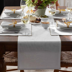 Pom Fringe Table Runner - Metallic Gold, 16 in. x 90 in.