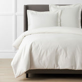 Premium Cool Supima® Cotton Percale Bed Duvet Cover - Cream, King/Cal King
