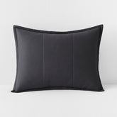 Quilted Sham - Charcoal Gray, Standard