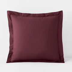 Classic Cool Cotton Percale Sham - Plum, Euro
