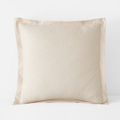 Clemencia Classic Cool Cotton Percale Sham - Geo Peach Blossom, Euro
