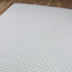 Dot Handwoven Wool Rug - Blue, 7' 6" x 9' 6"