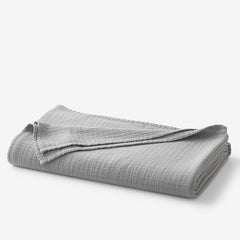 Gossamer Cotton Blanket - Gray, Twin/Twin XL