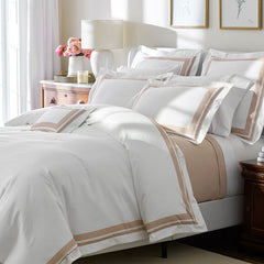 Double Border Premium Smooth Supima® Cotton Wrinkle-Free Sateen Sham - Rose, Lumbar