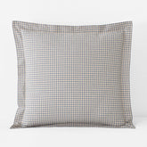 Classic Stripes and Plaids Cool Yarn-Dyed Cotton Percale Sham - Mini Check Multi, Euro