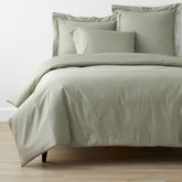 Classic Smooth Wrinkle-Free Sateen Bed Duvet Cover - Laurel Green, King/Cal King