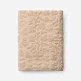 Floral Jacquard Bath Towel - Light Antique Beige