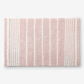Plush Spa Stripe Bath Rug - Dark Rose Quartz, 24 in. x 40 in.