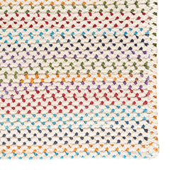 Dramatic Static Reversible Braided Rug - Multi, 3' x 5'