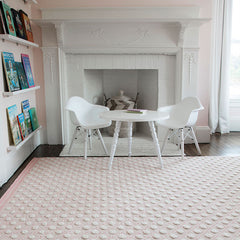 Dot Handwoven Wool Rug - Pink, 7' 6" x 9' 6"