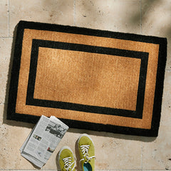 Border Coir Doormat - Black, 24 in. x 57 in.