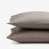 Classic Smooth Wrinkle-Free Sateen Pillowcase Set - Cinder, King