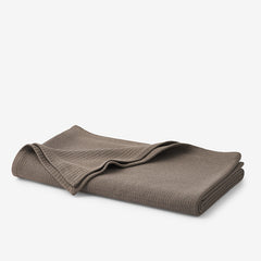 Cotton Weave Blanket - Mocha, Twin/Twin XL