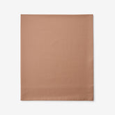 Classic Cool Cotton Percale Flat Bed Sheet - Clay, Queen