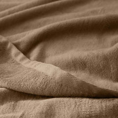 Cotton/Acrylic Fleece Blanket - Gold, Twin/Twin XL