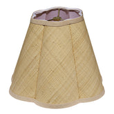 Raffia Scalloped Lamp Shade - Natural, Large