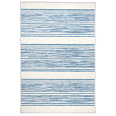 Ellington Stripe Blue Washable Rug - Blue, 3' x 5'