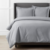 Classic Ultra-Cozy Cotton Velvet Flannel Solid Duvet Cover - Slate Gray, Twin/Twin XL