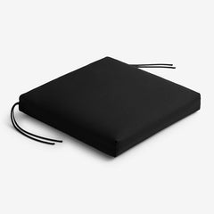 Replacement Knife Edge Chair Cushion - Black, 21 in. x 19 in.
