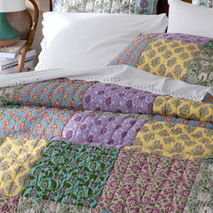 Rasha Patchwork Quilted Sham - Multi, Euro