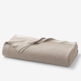 Classic All Season Breathable Cotton Knit Blanket - Taupe, King/Cal. King