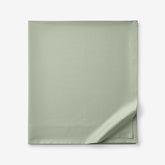 Classic Smooth Sateen Solid Flat Bed Sheet - Light Sage, Twin/Twin XL