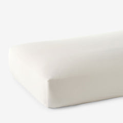 Premium Smooth Supima® Cotton Wrinkle-Free Sateen Fitted Bed Sheet - Ivory, Deep Pocket Queen