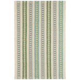 Long Slade Handwoven Cotton Rug - Teal, 3' x 5'