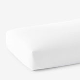 Premium Cool Supima® Cotton Percale Fitted Bed Sheet - White, King