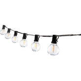 Bistro LED String Lights - Black, 25'