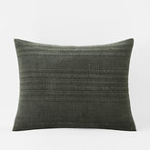 Line Stitch Velvet Quilted Sham - Olive, Standard