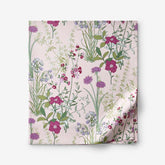 Bloom Meadow Classic Smooth Sateen Flat Bed Sheet - Blush, King/Cal. King