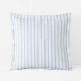 Blossoms and Stripes Classic Cool Cotton Percale Sham - Squiggle Stripe, Euro