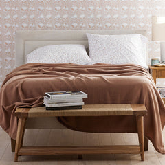 Luxe Lambswool Blanket - Ivory, Full/Queen