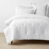 Classic Smooth Rayon Made From Bamboo Sateen Comforter - White, Twin/Twin XL