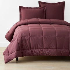 Classic Cool Cotton Percale Comforter - Plum, Twin/Twin XL