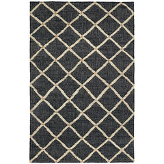 Kali Handwoven Jute Rug - Black, 5' x 8'