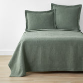 Putnam Cotton Matelassé Bedspread - Thyme