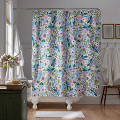 Garden Party Classic Cool Cotton Percale Shower Curtain - Lilac