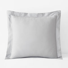 Classic Smooth Sateen Solid Sham - Light Gray, Euro