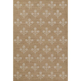 Floral Outdoor Rug - Beige, 5' 3" x 7'