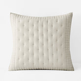 Pintuck Quilted Sham - Oatmeal, Euro