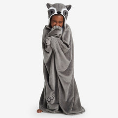 Plush Character Throw - Raccoon