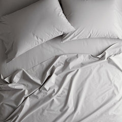 Classic Cool Organic Cotton Percale Solid Sham - Gray, Standard