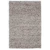 Chunky Handwoven Wool Rug - Gray, 3' x 5'