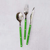 Pastello Flatware, Set of 3 - Green