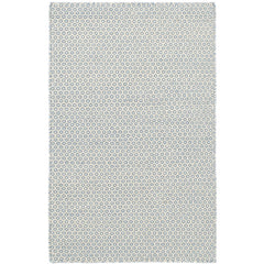 Honeycomb Handwoven Wool Rug - French Blue, 8' x 10'