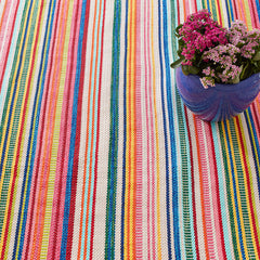 Bright Stripe Handwoven Indoor/Outdoor Rug - Multi, 8' x 10'